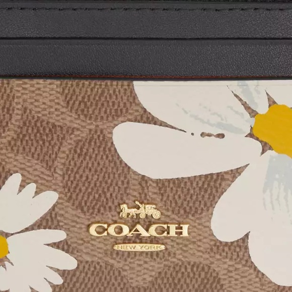 Coach Mini Skinny Id Case With Floral Print - Picture 3 of 9